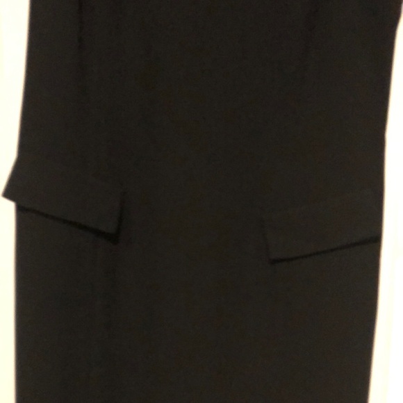 Black Sleeveless Sheath Midi Dress - Picture 2 of 4